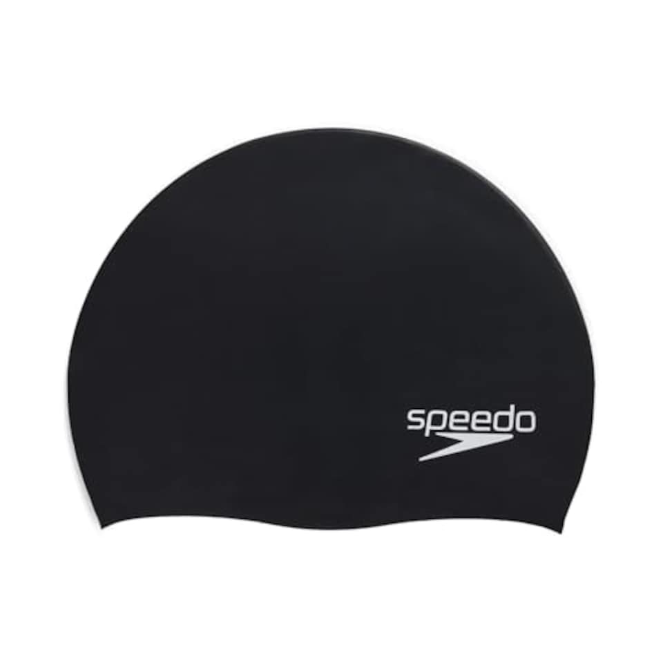 image 1 of Speedo Adult Unisex Biofuse Swim Cap, Black, One Size