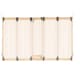 image 1 of Safetots Wooden Multi Panel Room Divider, up to 416cm, Natural Wood, 76cm Tall, Flexible Room Divider for Baby and Toddler | Cream | Natural