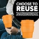 image 3 of Ecoffee Cup 8oz 240ml Reusable Eco-Friendly 100% Plant Based Coffee Cup with Silicone Lid & Sleeve - Melamine Free Travel Mug N/A | Alhambra