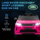 image 3 of AIYAPLAY Licensed Land Rover, Kids Electric Car w/ Remote, Music, Pink
