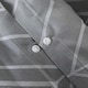 image 5 of OHS Isaac Geometric Reversible Print Duvet Cover and Pillowcase Bedding Set, Single - Grey