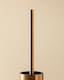 image 4 of Cosmic Toilet Brush Glass Cup with Durable Metal for Bathroom, Brushed Copper