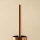 image 4 of Cosmic Toilet Brush Glass Cup with Durable Metal for Bathroom, Brushed Copper