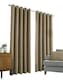 image 4 of Amberley - Thermal Interlined Chenille Curtains - Eyelet - 100% Polyester (Earth, 90'' x 90'' - 229cm x 229cm (Pair)) | Brown | Brown