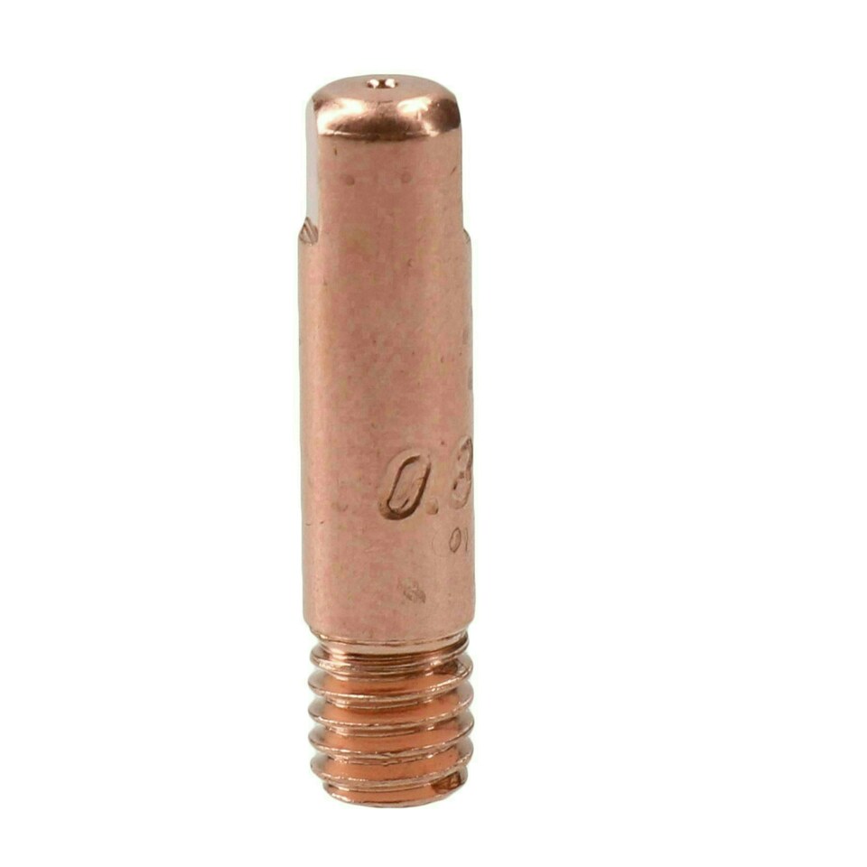 image 1 of 0.8mm Mig Welding Welder Round Contact Tips for MB15 Euro Torches 10pk