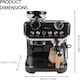 image 7 of Alivio 2L Bean to Cup Coffee Machine, 1450W Automatic Espresso & Cappuccino Maker with Built-in Grinder and Milk Frother for Home & Office