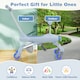 image 7 of COSTWAY 2-in-1 Kids Ride-on Push Car Plane-Themed Blue