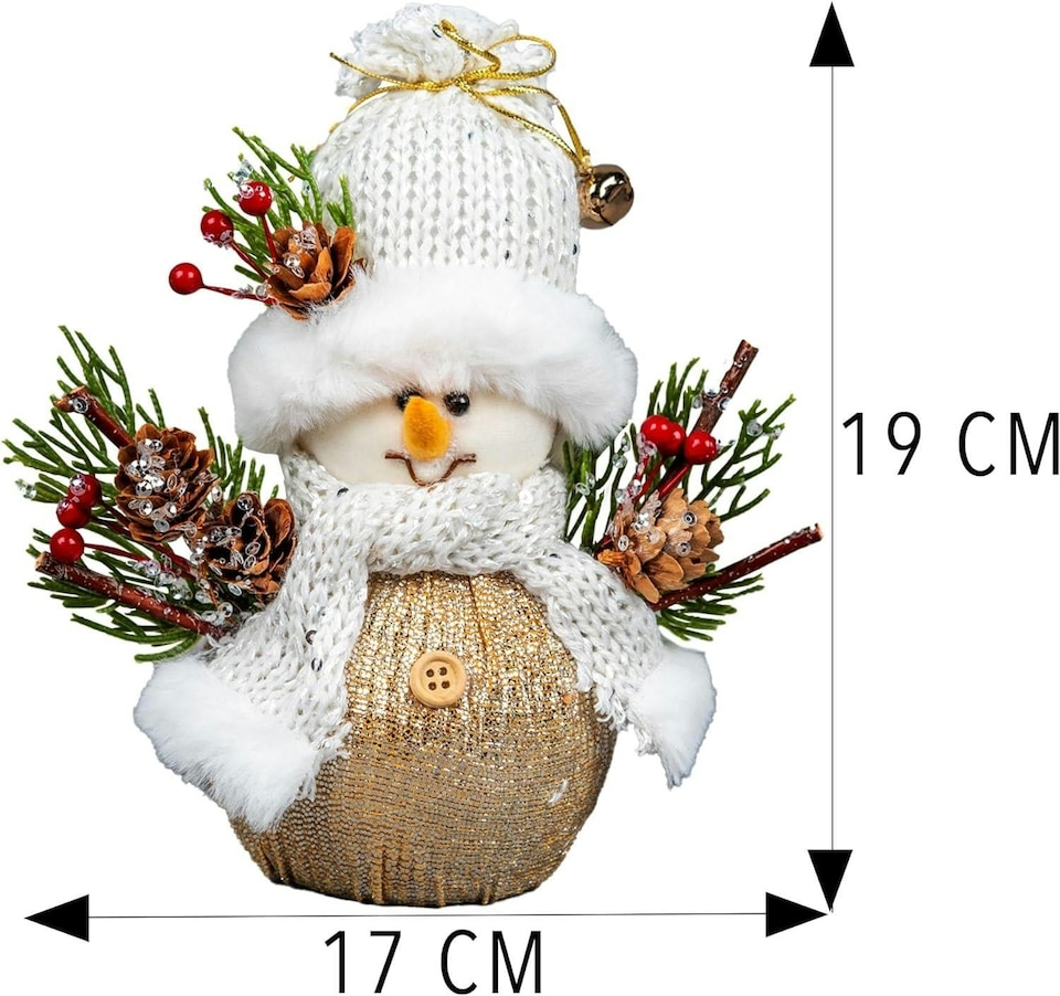image 1 of 19cm Snowman - Decorative Free Standing Figurine
