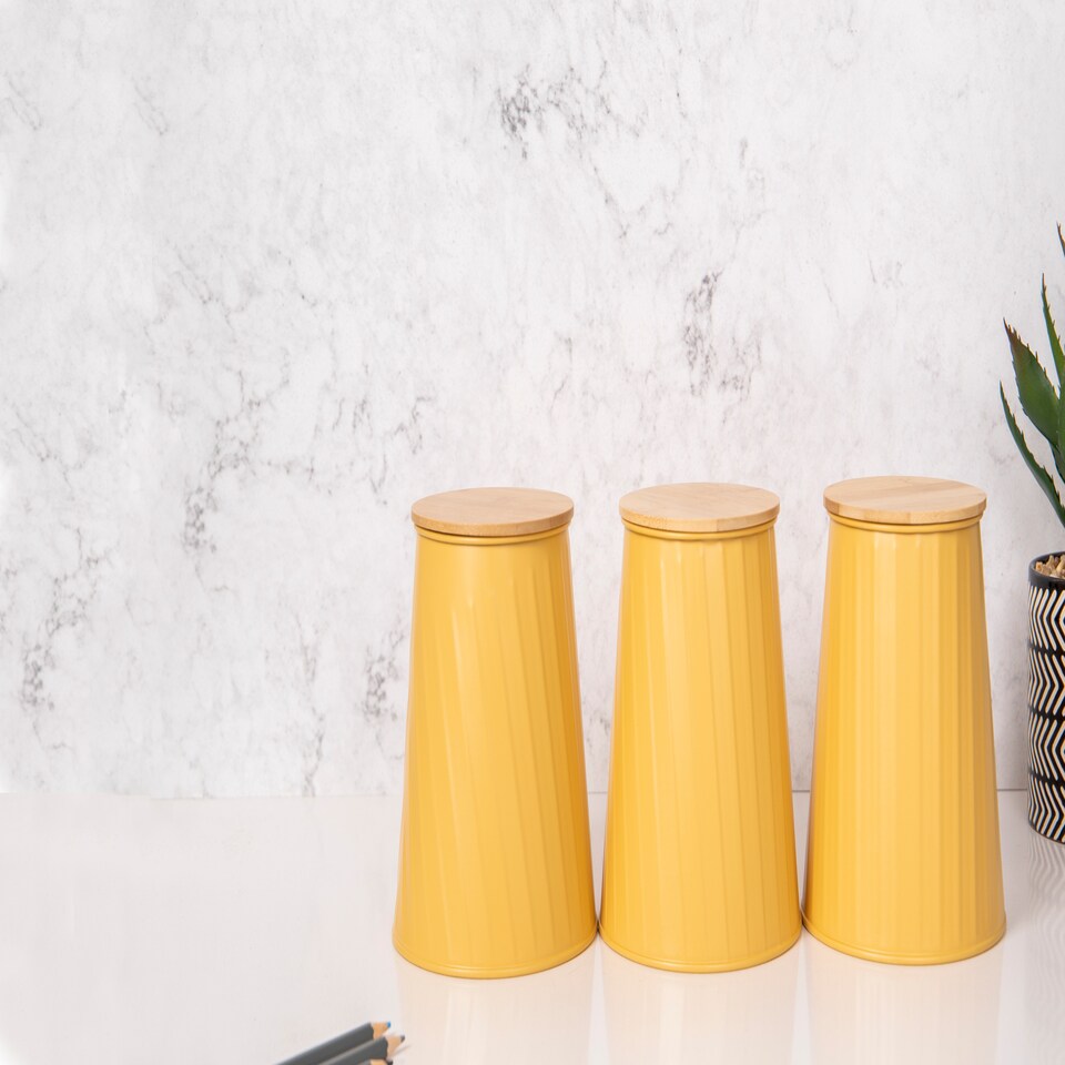 image 1 of KitchenCraft Airtight Metal Coffee, Sugar and Tea