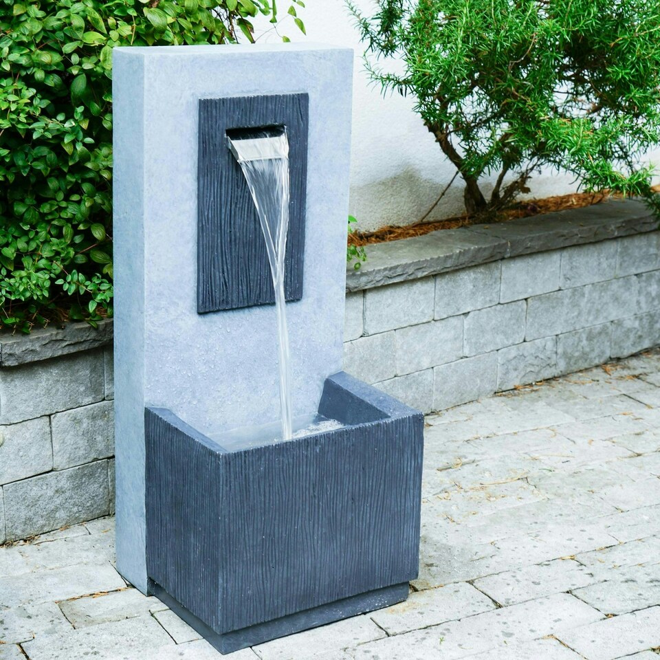 image 1 of Outdoor Contemporary Water Feature Cement