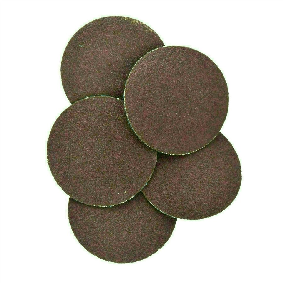 image 1 of 30pk Flap Disc Set 50mm Twist Button Abrasive Discs Sanding 120 Grit SIL233