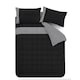 image 5 of Artemis Greek Key Reversible Duvet Cover Set | Black