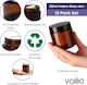 image 4 of Cosmetic Amber Glass Jar Set - UV Protection for Powder, Lotion and Cream