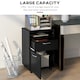 image 4 of HOMCOM 60cm Storage Cabinet w/ Drawer Open Shelf Metal Handles