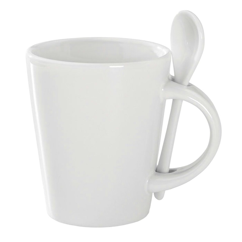 image 1 of MidOcean Sublimkonik Sublimation 300ml Mug & Spoon Set - White - One Size