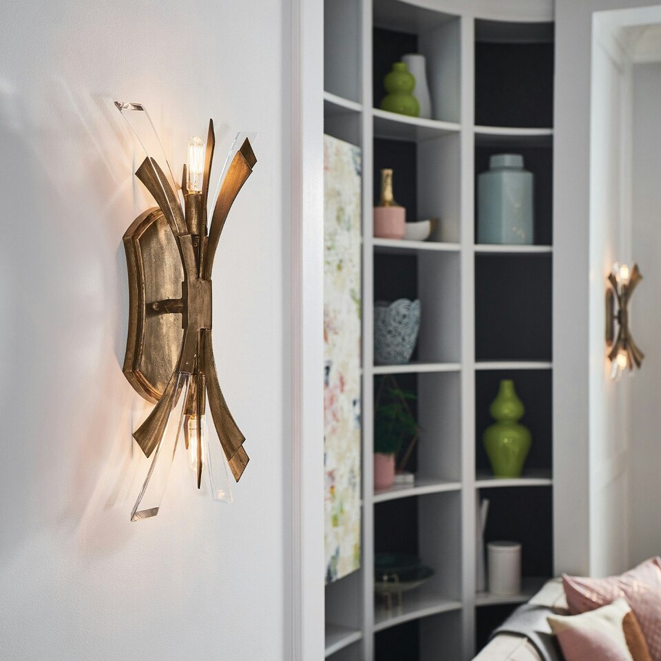 image 1 of Hinkley Fredrick Ramond Vida 2 Light Wall Light Burnished Gold