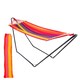 image 1 of Harbour Housewares Garden Spreader Bar Hammock with Stand - Multi Stripe