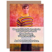 Funny Monkees Joke Song Pun Humour Card
