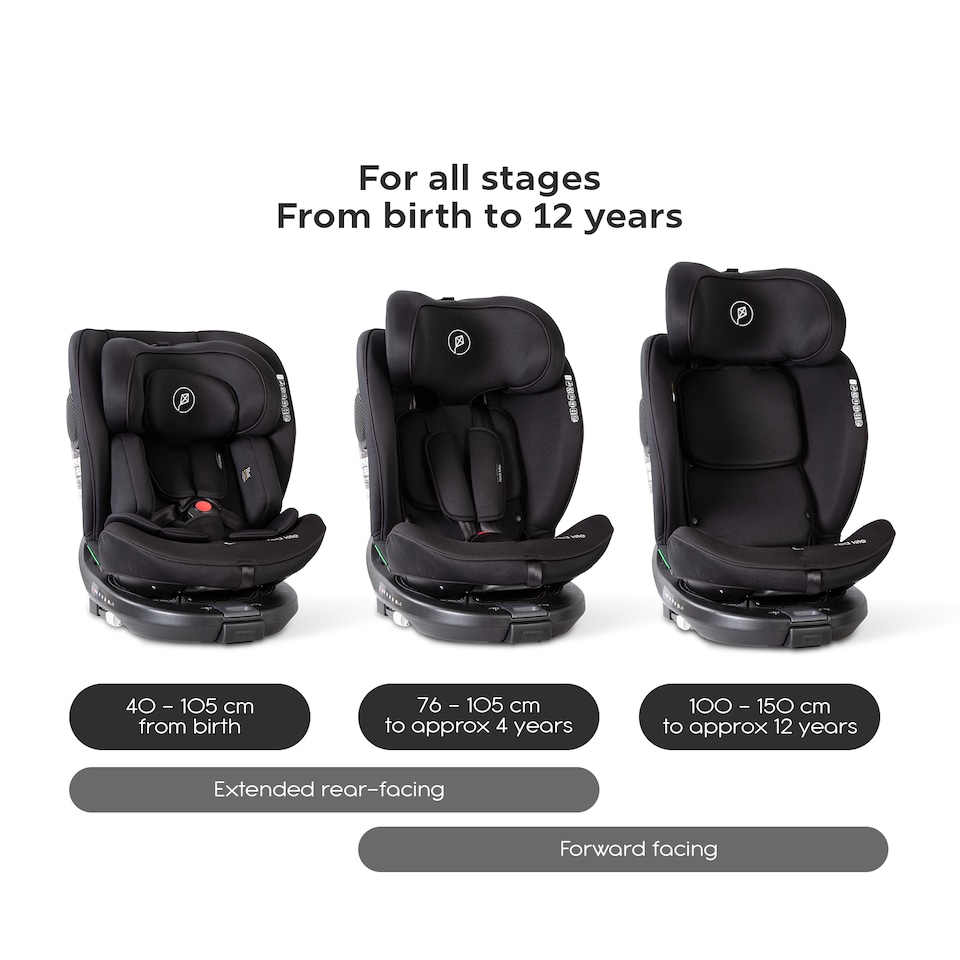 image 1 of Red Kite HOOP 360 Car Seat | Black | Black | One Size | 1