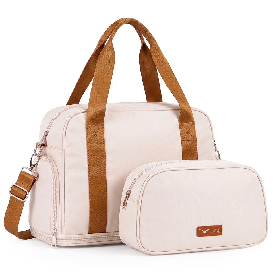 image 1 of Lugg Duffle and Toiletry Bag Set Waterproof Expandable Cabin Size 2 Piece