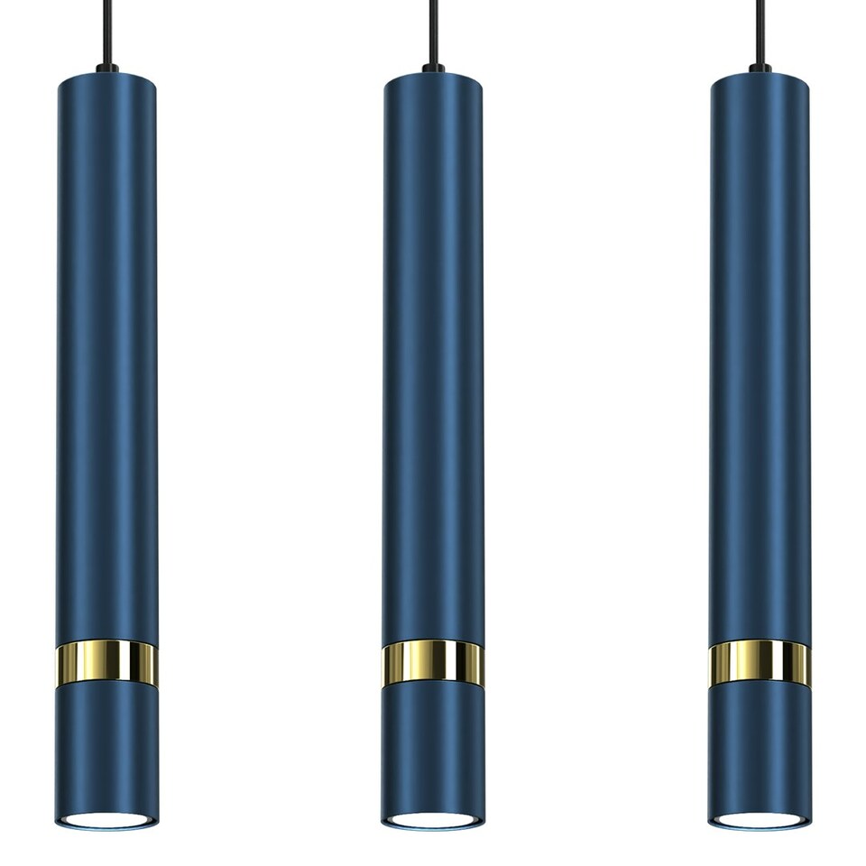 image 1 of Milagro Pendant Lamp Joker Blue 3xGU10
