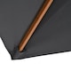 image 8 of Outsunny Wooden Garden Parasol Sun Shade Patio Umbrella Canopy Dark Grey