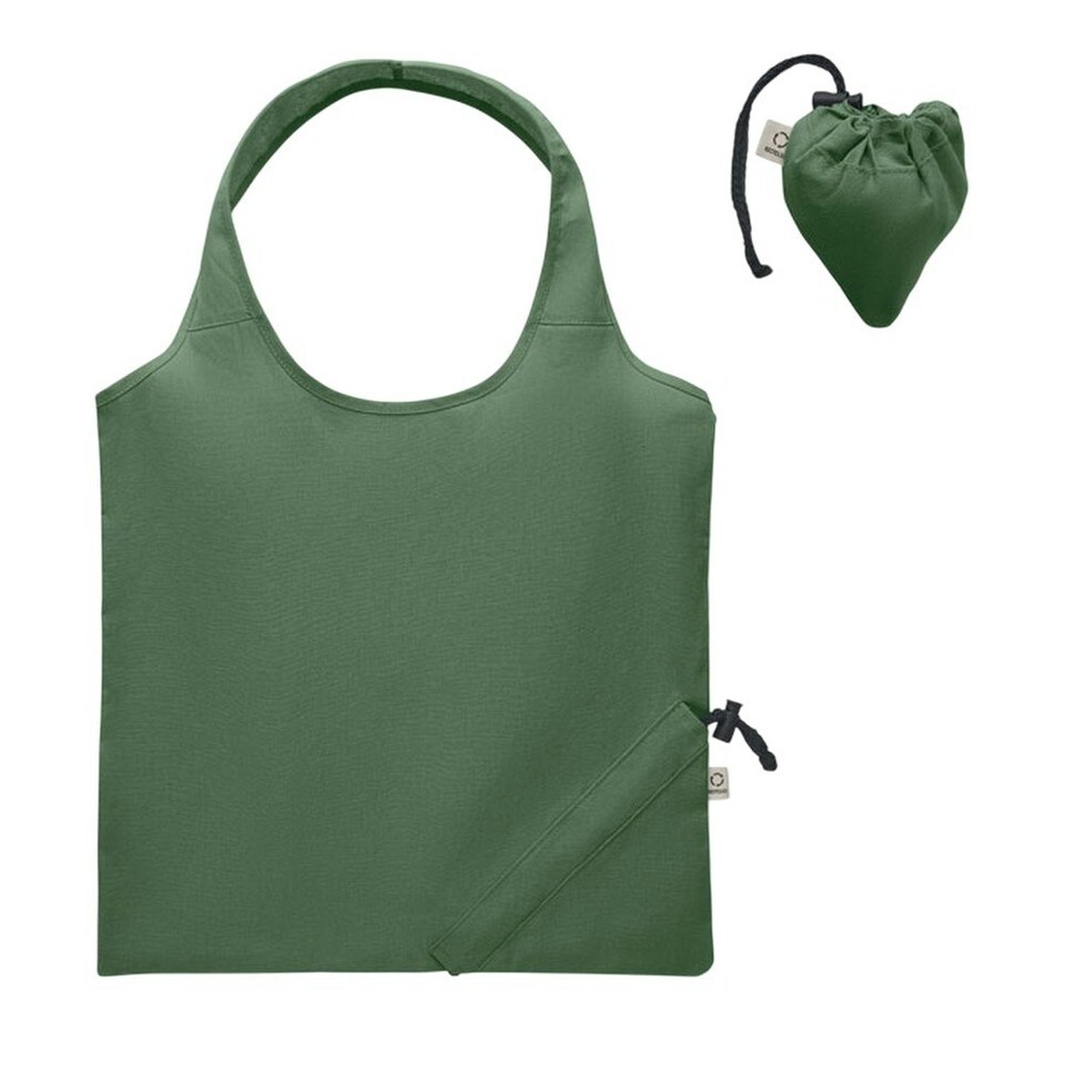 image 1 of MidOcean Carrie Foldable Shopper Bag - Dark Green - One Size Green