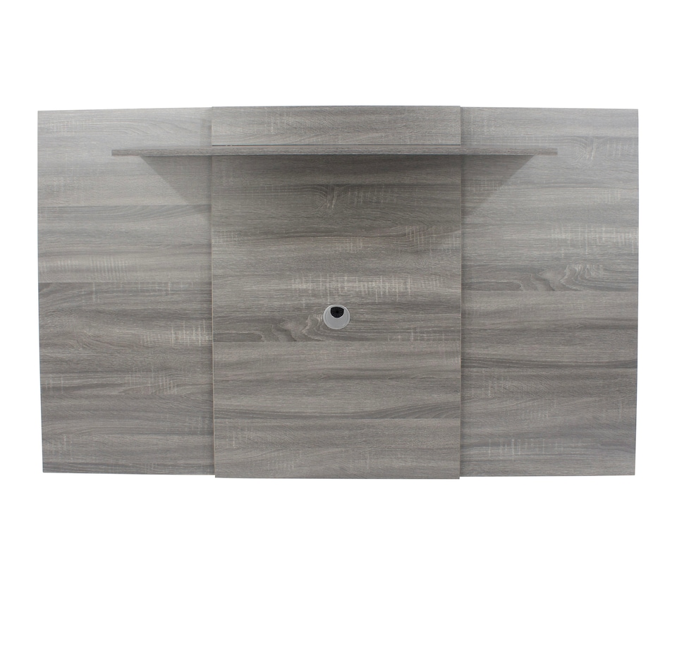 image 1 of Lido TV Display Wall Panel - Extendable or Fixed Media Panel with Adjustable Shelf for TVs