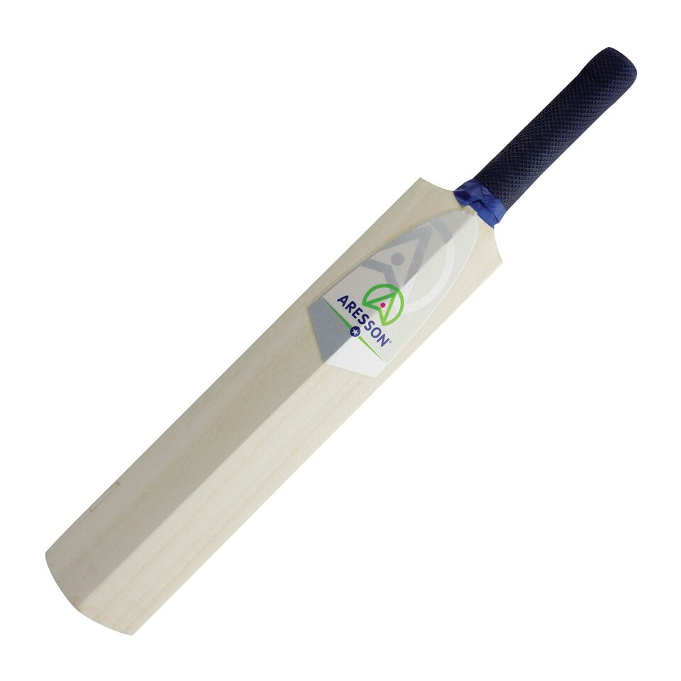 image 1 of Aresson Childrens/Kids Flatty Rounders Bat - White/Blue - 46cm
