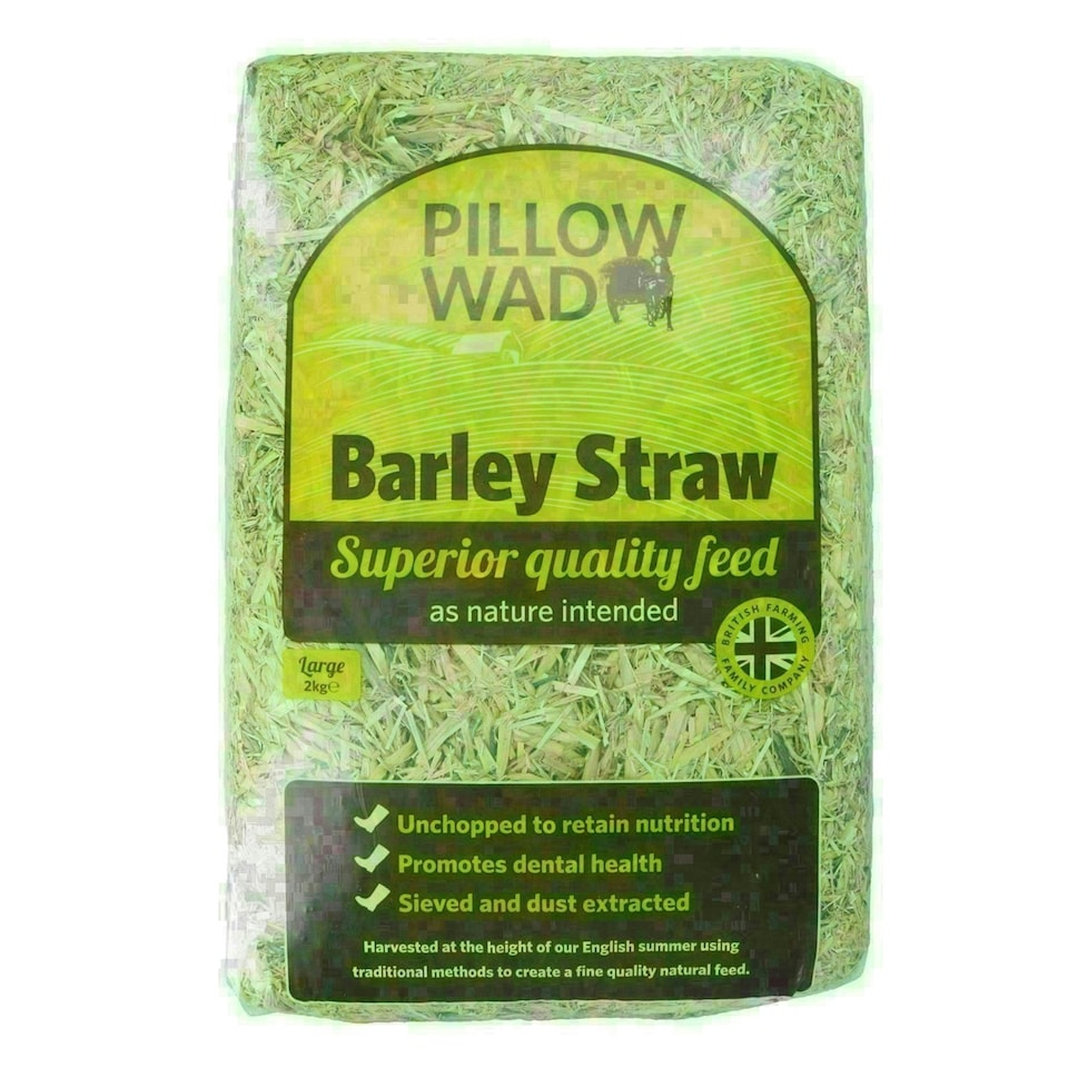 image 1 of 2 Bags Superior Quality Large Barley Straw Small Animal Bedding Feeding 2KG