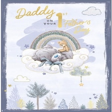 Bear Sleeping On Cloud Daddy 1st Father's Day Card