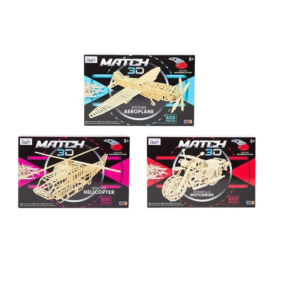 image 1 of Grafix Matchstick Construction Set Assortment