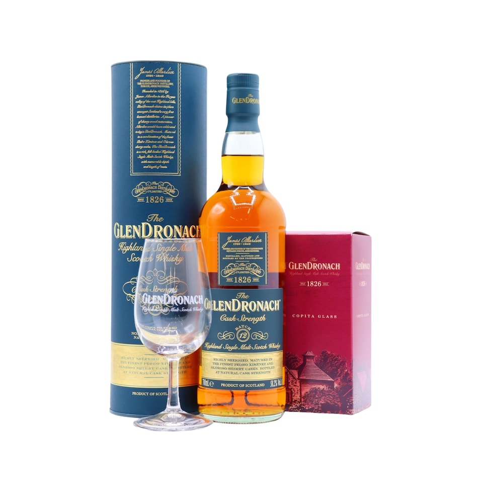 Glendronach - Cask Strength Batch #12 Highland Single Malt Scotch Whisky (Includes Branded Glass)