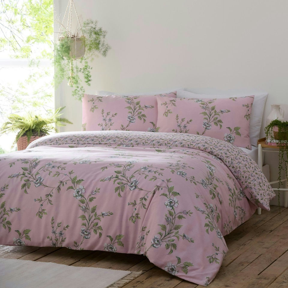 image 1 of Yasmina Duvet Cover Set - Single - Pink