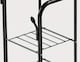 image 8 of Black Heavy Duty Double Clothes Rail with Wheels – Garment Hanging Rack & Storage Shelf