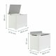 image 5 of Tutti Bambini Toy Box - White/Dove Grey