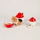 image 6 of Scruffs Small Pet Toadstool Ceramic Set - House, Food Bowl & Water Well
