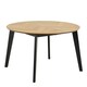 image 1 of Georgetown Round Dining Table in Oak & Black