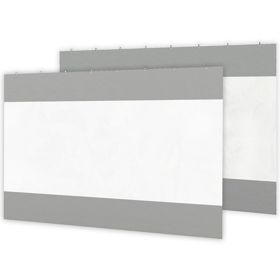 image 1 of Outsunny 3x2m Side Panels with Large Window, for 3(m) Long Pergola, Green