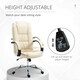 image 5 of Vinsetto Executive Office Chair High Back Computer Desk Chair w/ Armrests Beige