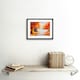image 2 of Autumn Trees Forest Landscape Bright Painting 9x7" Black Framed Wall Art Print