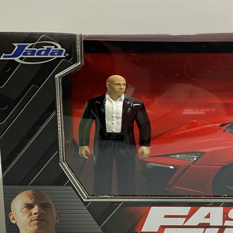 image 1 of Fast and Furious Doms 2014 Lykan Hypersport Figure and Working Lights 1:18 Jada 31140