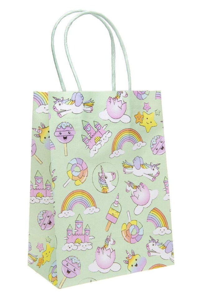 image 1 of Pack of 12 Unicorn Paper Gift Bags