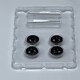 image 3 of BNDS Custom Wheel Parts Wheel and Tyre Set Flat Black 1:64 MOT Hobby BC26402SFB
