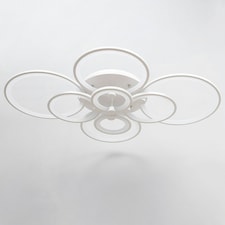 Living and Home Modern Circular LED Semi Flush Ceiling Light for Nordic Decor