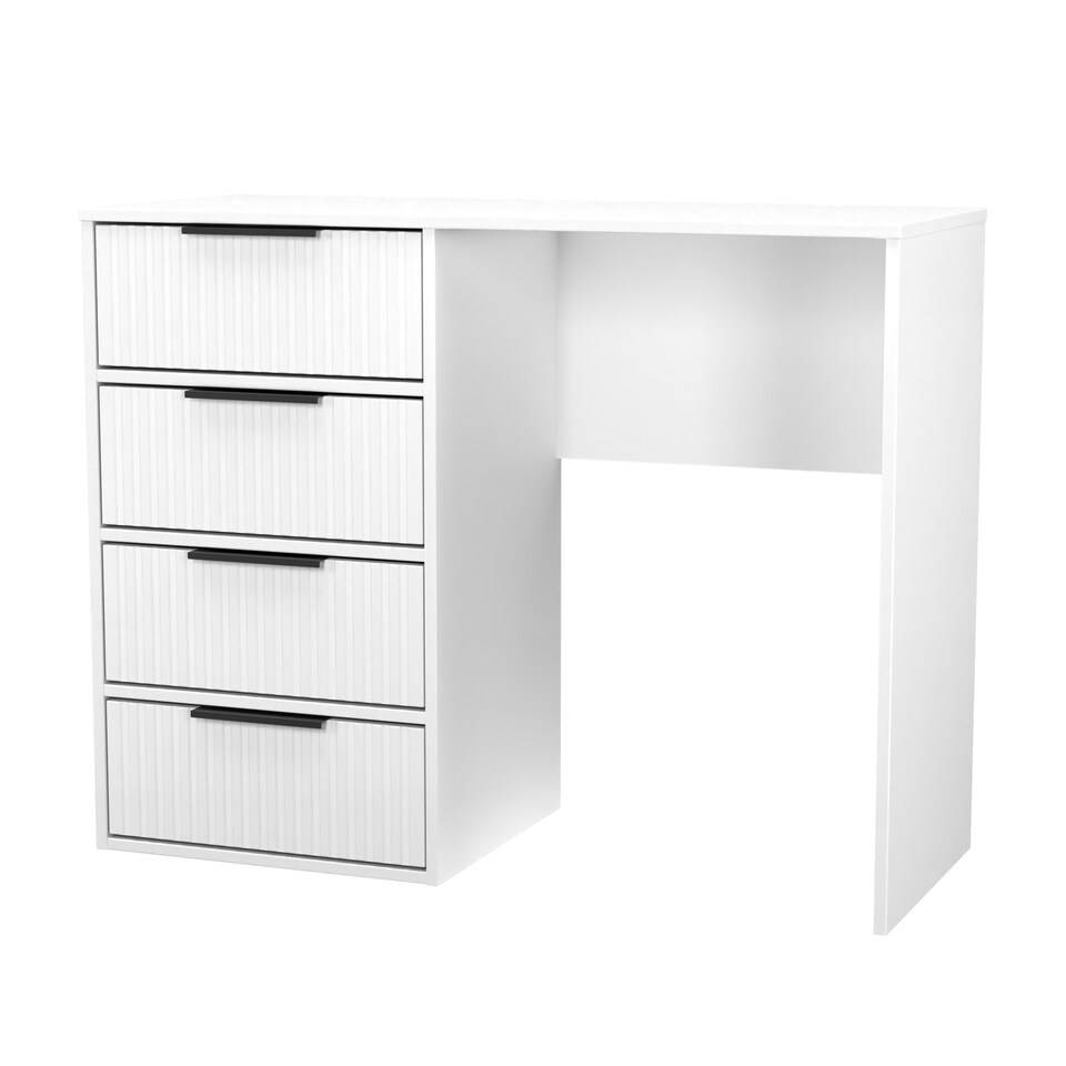 image 1 of Menai 4 Drawer Vanity in White Matt (Ready Assembled) | White | White Matt