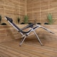 image 2 of Multi Position Garden Gravity Relaxer Chair Sun Lounger in Black & Silver