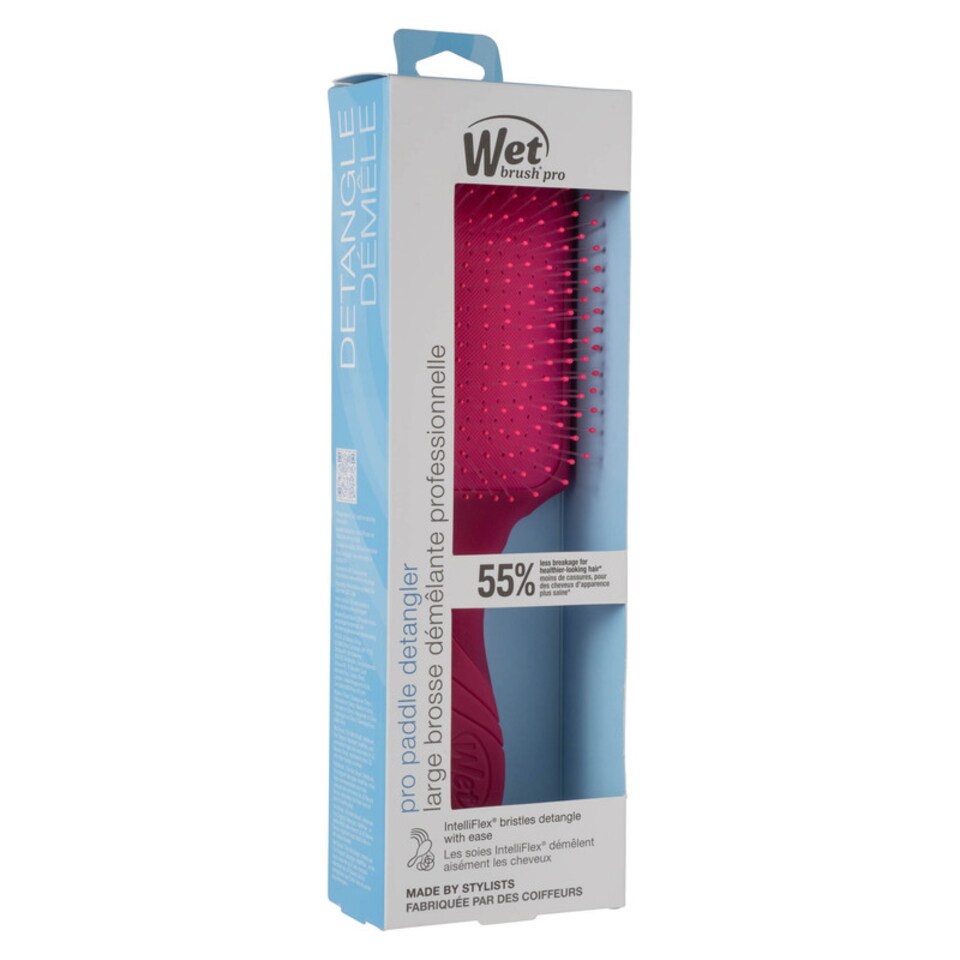 Encrypted Pink Wet Brush Pro Paddle Detangler Hairbrush, Frost Pink - Tesco Groceries