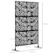 image 3 of Outsunny 6.5FT Metal Outdoor Privacy Screen Panel w Stand and Screws