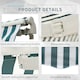 image 5 of Outsunny Garden Sun Shade Canopy Retractable Awning, 4 x 3(m) Green and White 